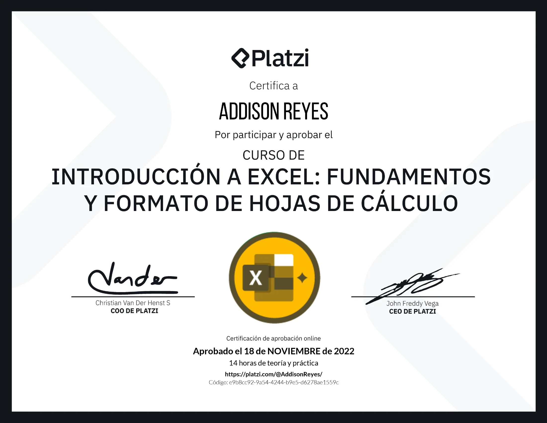 diploma excel intro 2022