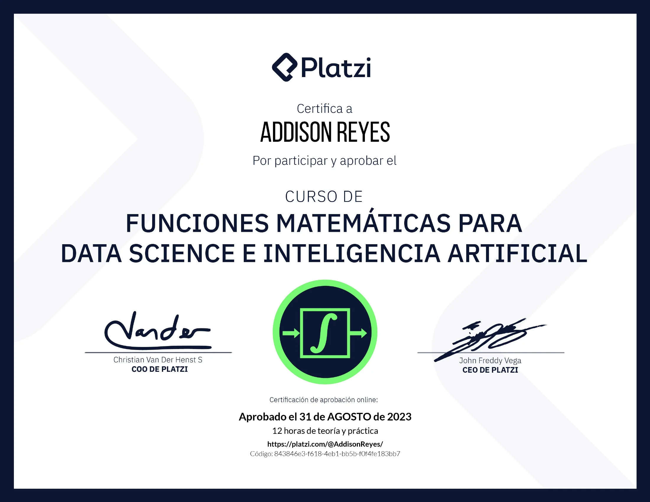 diploma funciones matematicas