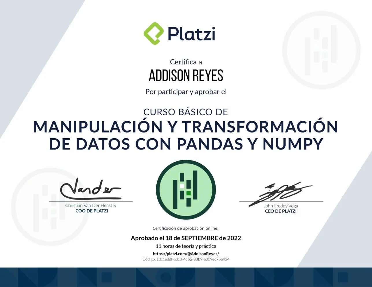 diploma pandas numpy