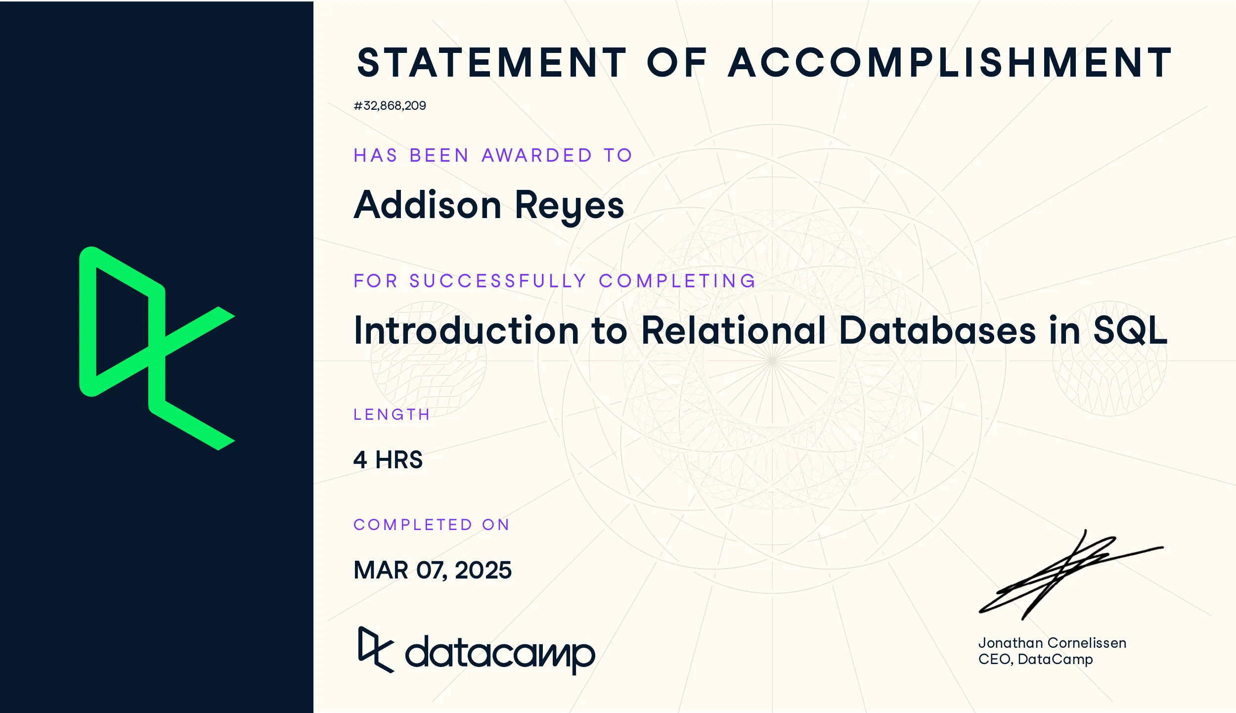 introduction to relational databases in sql